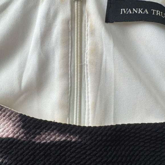 Ivanka Trump Black, Pink blush, and cream Patterned Dress - Picture 2 of 15